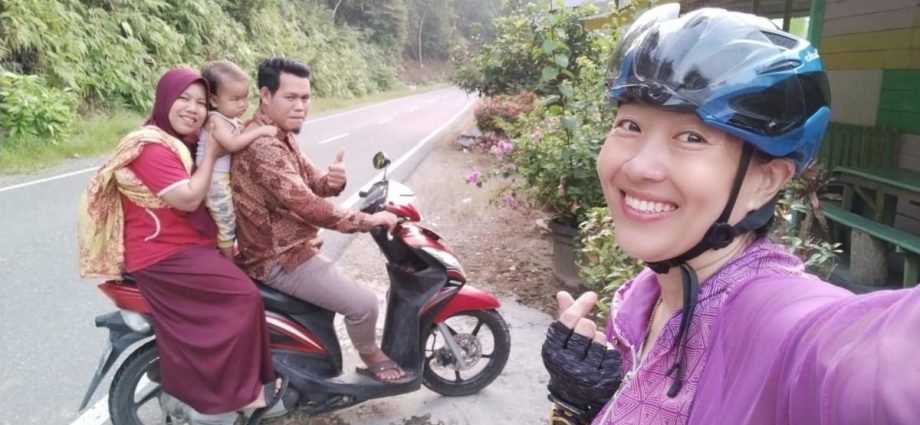 She cycled solo for 1,630km from Singapore to Indonesia to visit her grandfather’s birthplace and beyond