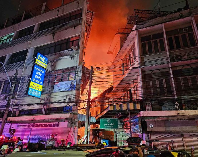 Big fire in Chinatown