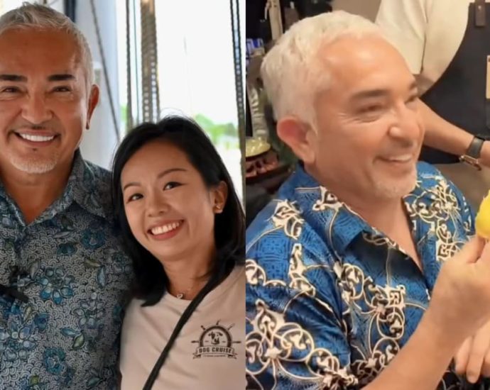 Celebrity dog trainer Cesar Millan was recently in Singapore for meet-and-greet and durian-tasting sessions