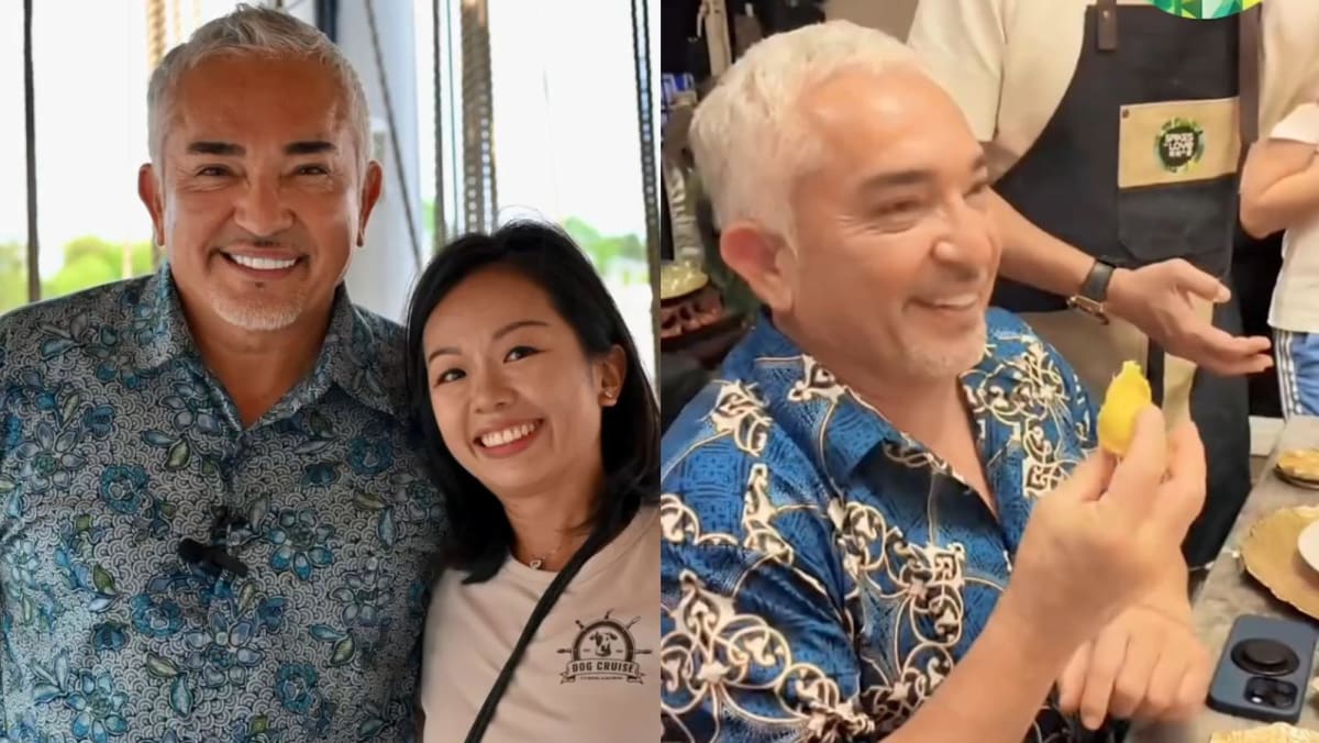 Celebrity dog trainer Cesar Millan was recently in Singapore for meet-and-greet and durian-tasting sessions