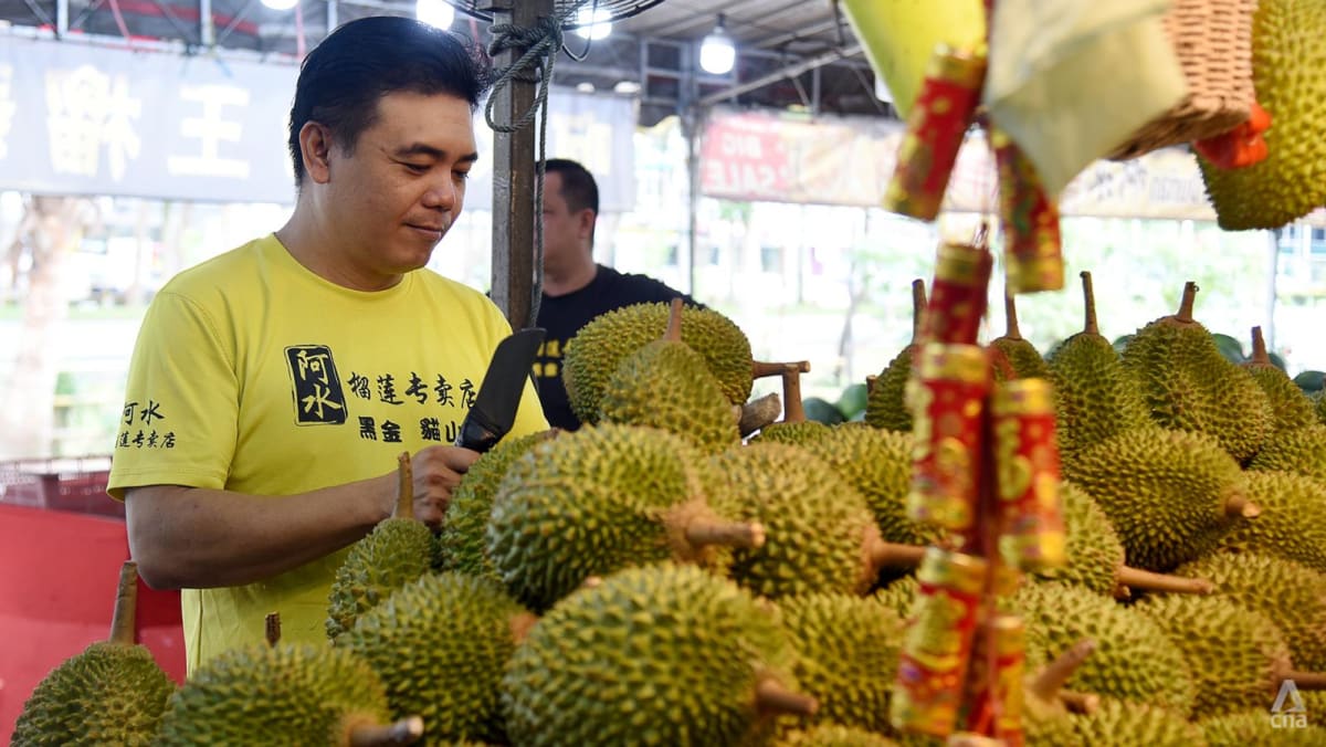 Durian supply down by 20% due to rainy weather, but prices stable for now