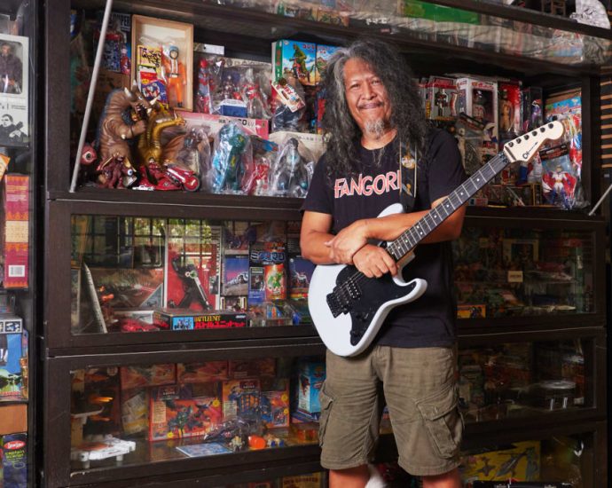 The 60-year-old hardcore punk legend in Singapore who’s also a hardcore toy collector