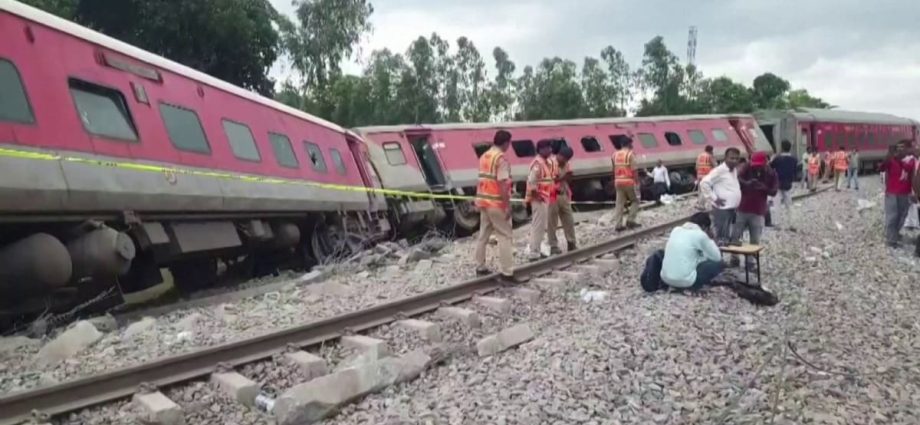 Two dead, 35 injured in India passenger train derailment