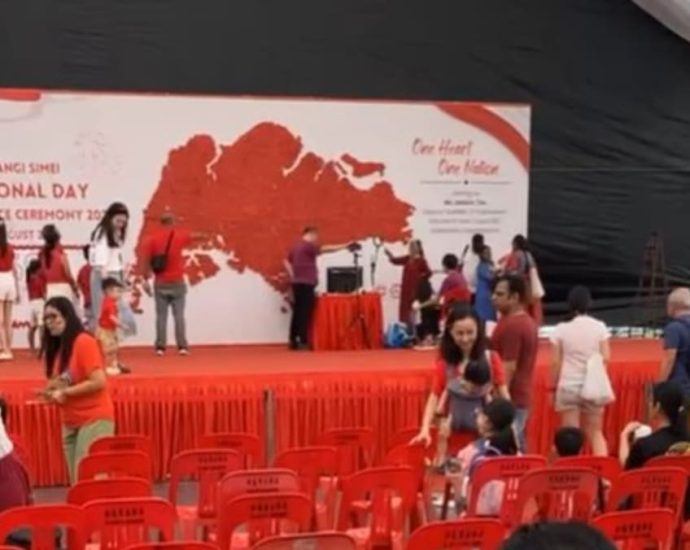 Backdrop falls at National Day celebrations in Simei, 5 suffer minor injuries