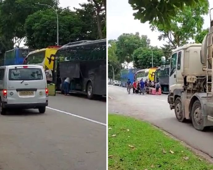 Blocking traffic, littering, public urination: Tuas factories frustrated by tourist ‘bus interchange’