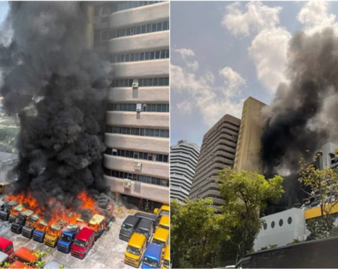 Fire breaks out at Singapore’s Golden Mile Tower