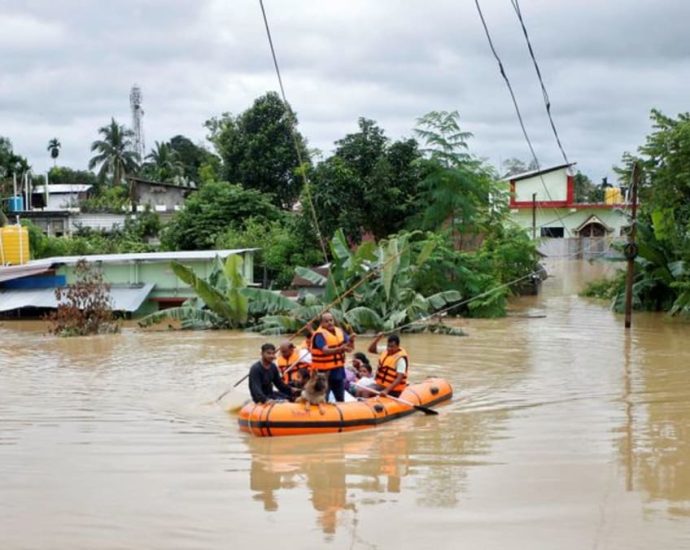 Floods, landslides in India’s Tripura displace tens of thousands