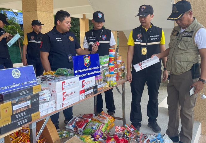 Myanmar shopowner caught selling smuggled goods on Koh Phangan