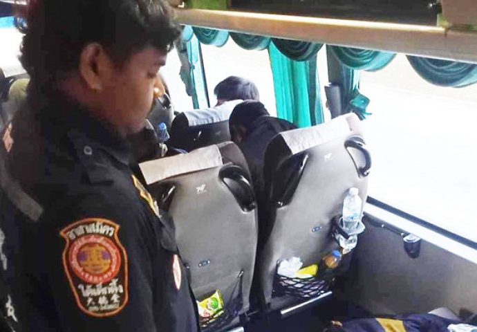 Shocked bus passenger learns silent companion is dead