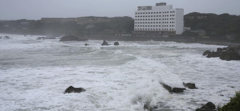 ‘Very strong’ Typhoon Ampil buffets Japan’s Pacific coast