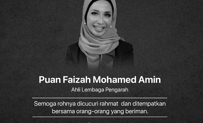 Cradle board member Faizah Mohamed Amin passes away