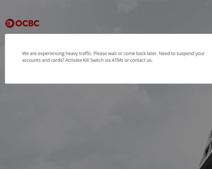 OCBC internet, mobile banking down for some users