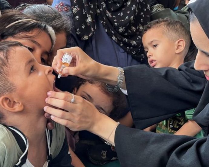 UN begins polio vaccination in Gaza, as fighting rages