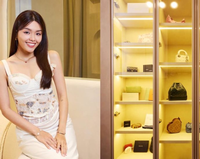 Yes 933 DJ Hazelle Teo’s newly renovated condo has a S,000 smart toilet and purse display
