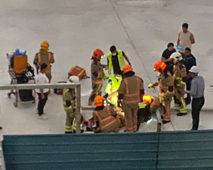 Construction worker dies after being struck by steel gate frame in Yishun