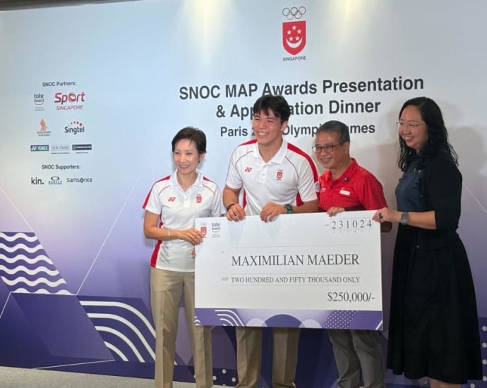 Singapore kitefoiler Max Maeder awarded S0,000 for historic bronze at Paris Olympics