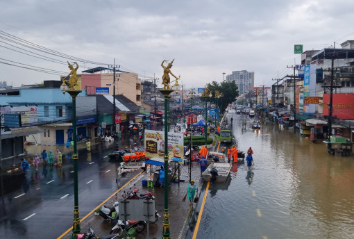 Floodwaters recede in Hat Yai’s economic areas