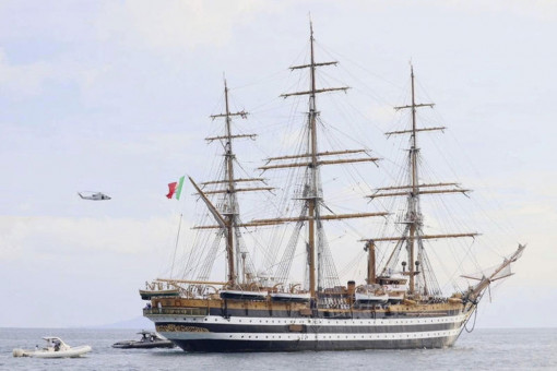 Iconic Italian ship docks in Phuket