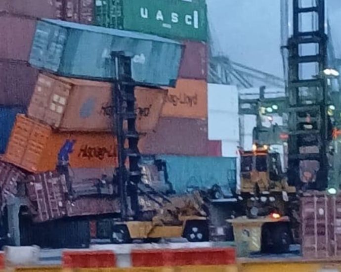 Man injured after shipping container falls on forklift at Pasir Panjang terminal