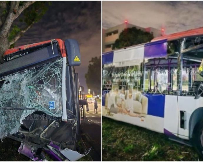 SBS bus driver dies in Kaki Bukit accident; 5 passengers taken to hospital