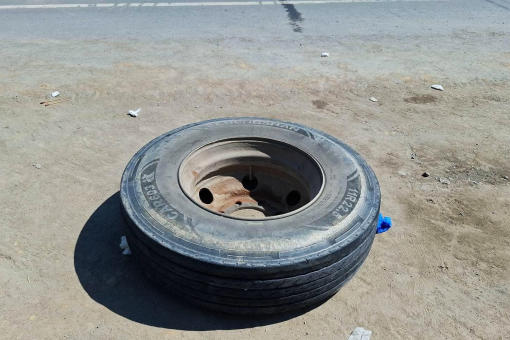 Man severely injured by runaway truck wheel