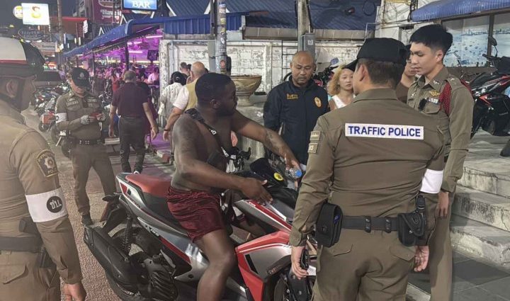 Pattaya visitor swallowed traffic ticket