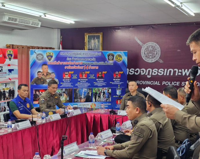 Three foreign crime suspects arrested on Koh Phangan