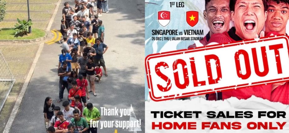 Tickets for Singapore-Vietnam ASEAN Championship semis sold out, FAS cautions against resellers