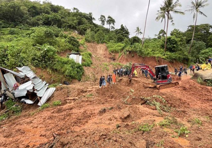 Two missing in landslide on Thailand’s Koh Samui