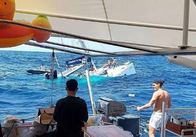 33 Chinese tourists saved from sinking catamaran off Phuket