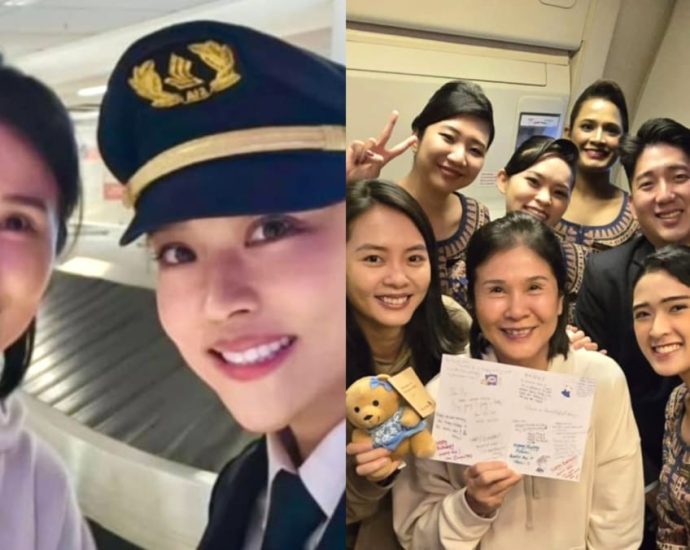 Actress Lin Meijiao gets a 61st birthday surprise on SIA flight thanks to her pilot niece