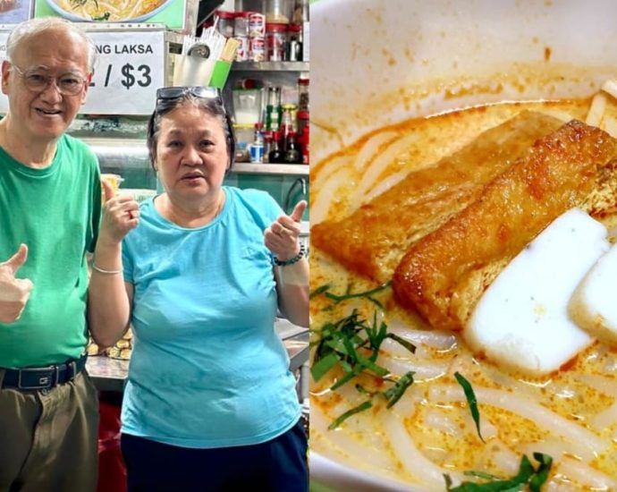 Former manager becomes a hawker after getting retrenched, now selling S laksa in Chinatown