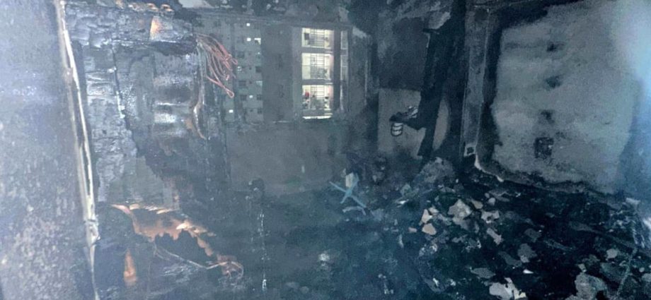 One person taken to hospital after fire breaks out in Punggol HDB flat