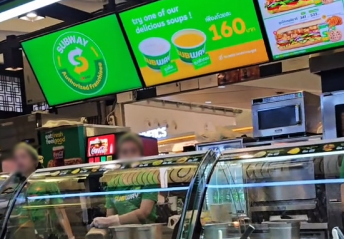 Subway at Phuket airport denies overcharging customer