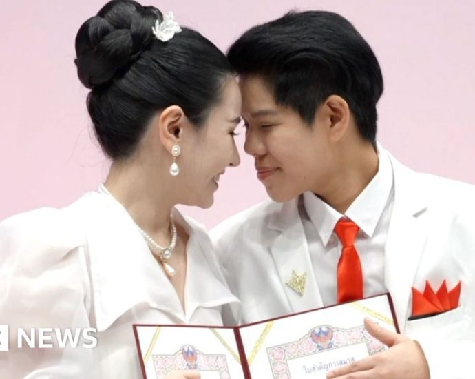 Watch: Couples say ‘I do’ as Thailand legalises same-sex marriage