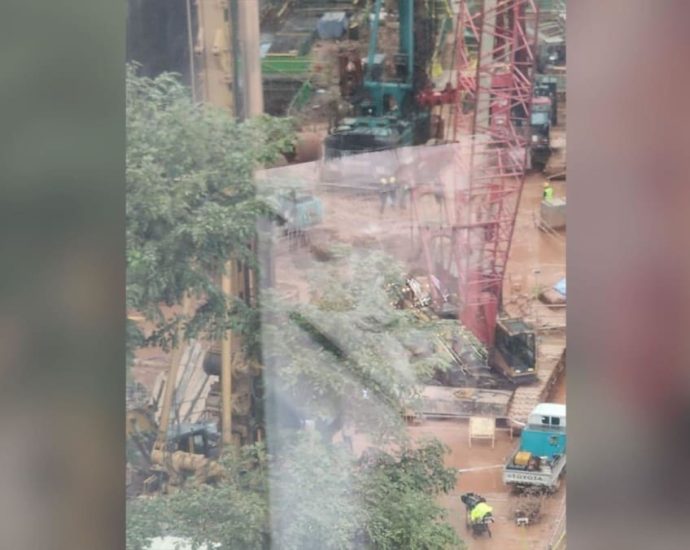 Worker dies at construction site in Raffles Place after ground gives way