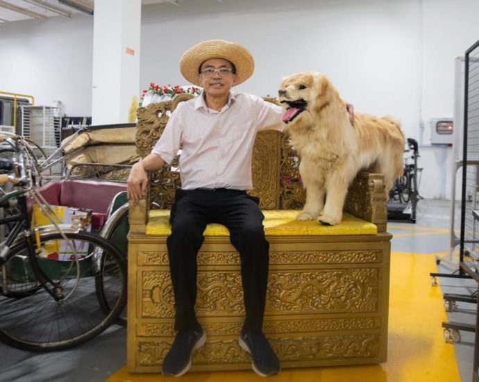 Behind-the-scenes tour of Mediacorp’s props storehouse: An emperor’s throne, a dog and even severed limbs