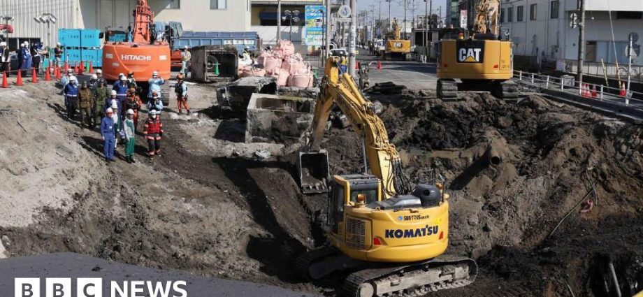 Japan: Missing truck cabin located in pipe near sinkhole