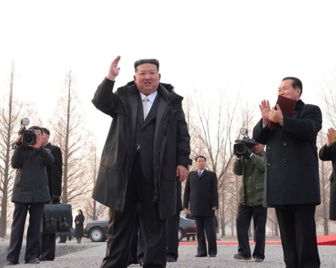 North Korea’s Kim makes rare visit to father’s tomb