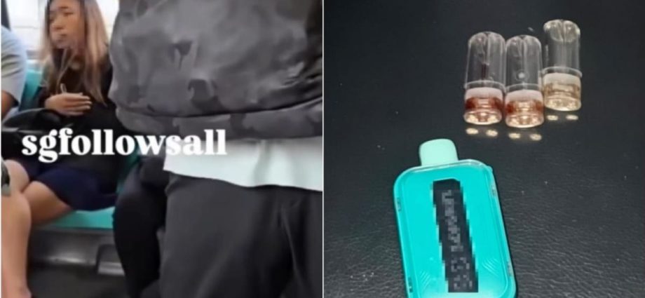 HSA raids home of woman seen vaping on MRT train