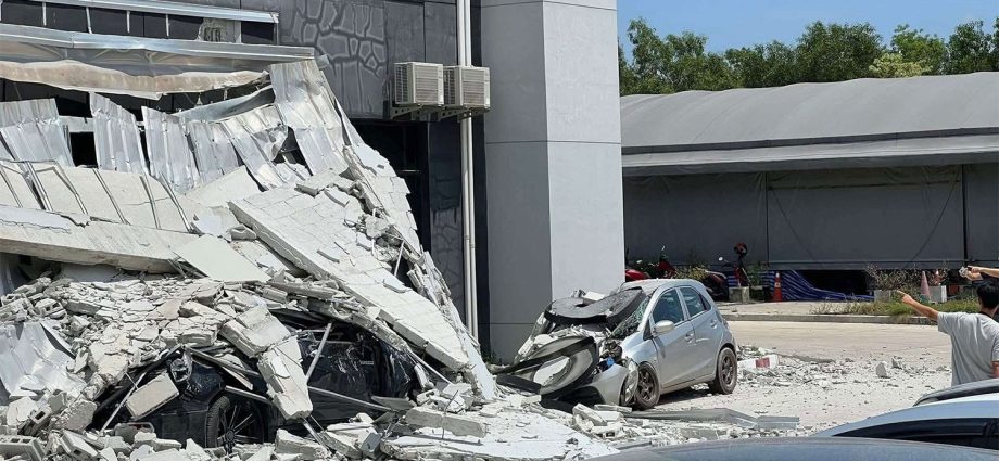 Factory building collapses in Chon Buri, injuring 1 woman