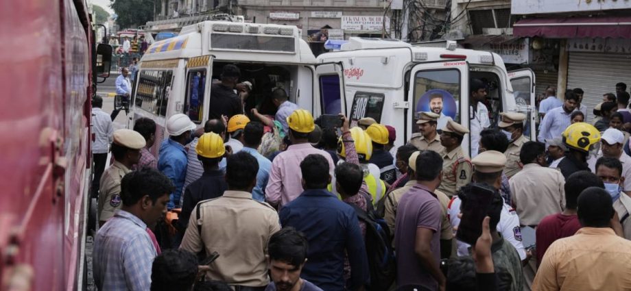 Fire in India’s Hyderabad kills at least 17 people