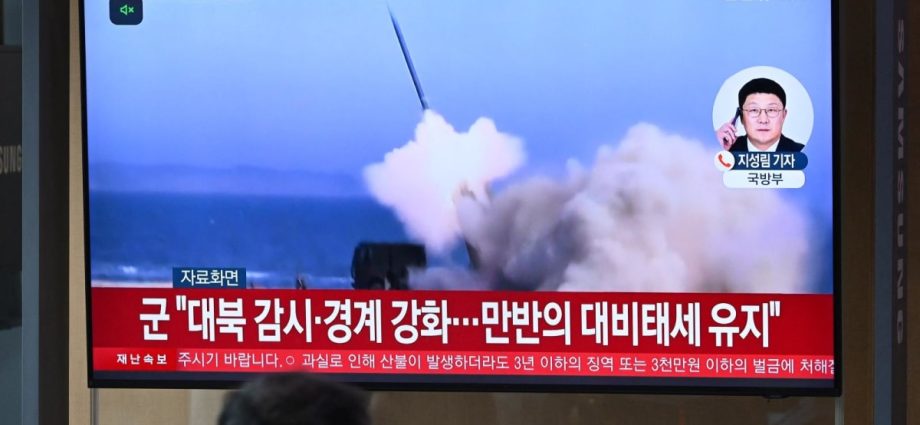 North Korea fires flurry of short-range ballistic missiles