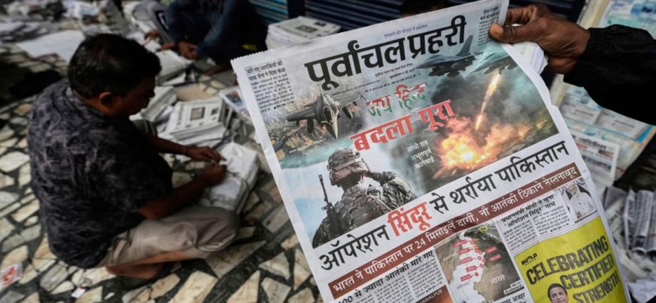 Pakistani army says Indian drone attacked soldiers, while air defences shot down 12 drones