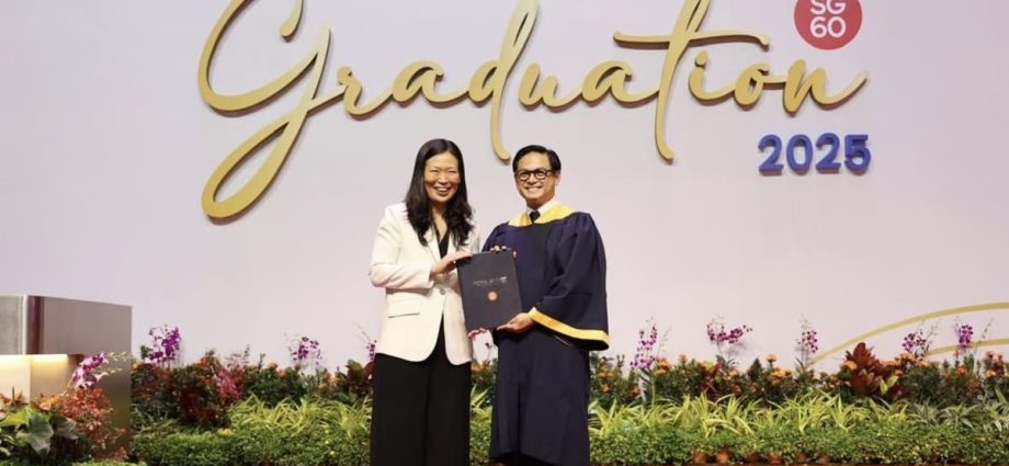 Radio DJ and actor Dennis Chew graduates from Ngee Ann Polytechnic