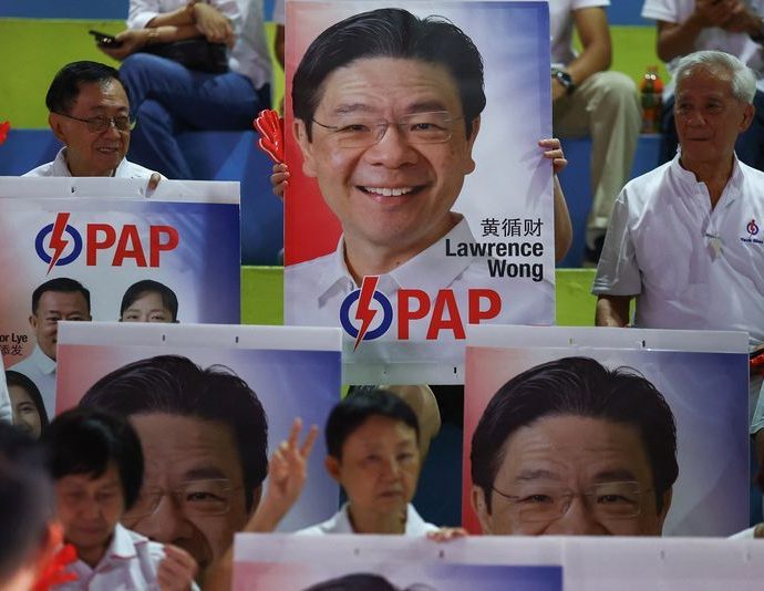 Singapore’s ruling party set for another big election victory