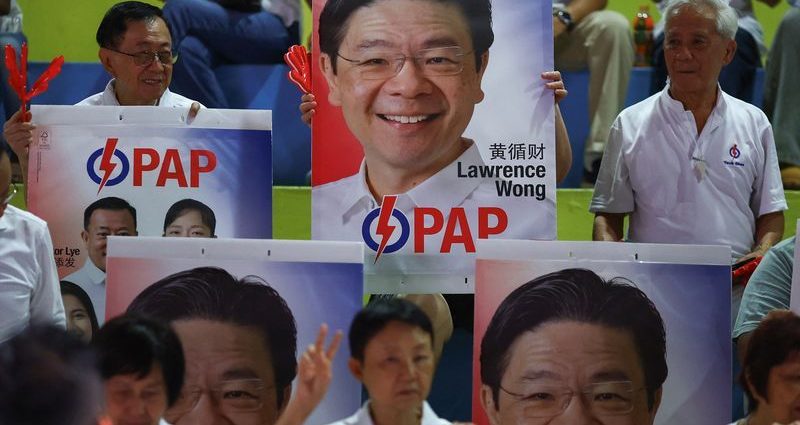 Singapore’s ruling party set for another big election victory