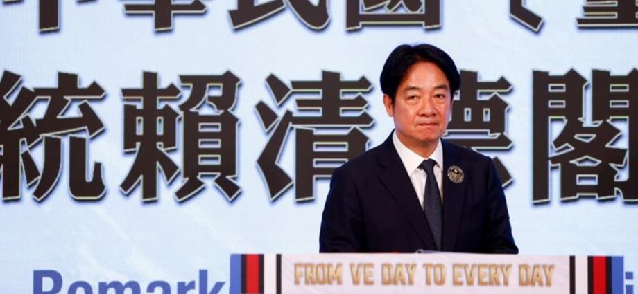 Taiwan cannot rule out China holding more drills as president marks a year in office
