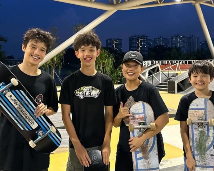 This ‘daredevil’ single mum learned skateboarding and Brazilian jiu-jitsu to bond with her sons